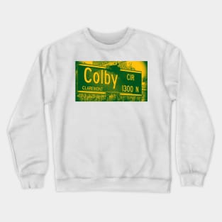 Colby Circle, Claremont, California by Mistah Wilson Crewneck Sweatshirt